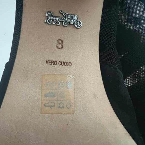 Coach Skyler Ankle Bootie With Tea Rose Mesh Size 8 - Picture 13 of 15